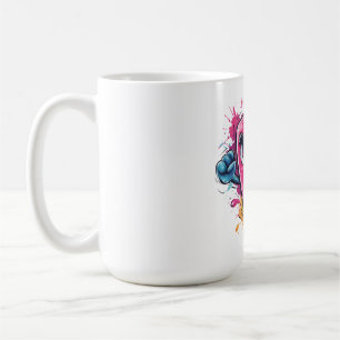 Caneca De Café Moletom Gráfico Gritando Picolé Irritado