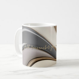 Caneca De Café Molho clássico em design abstrato de na moda