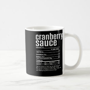 Caneca De Café Molho de Cranberry de Ação de Graças Natal Informa