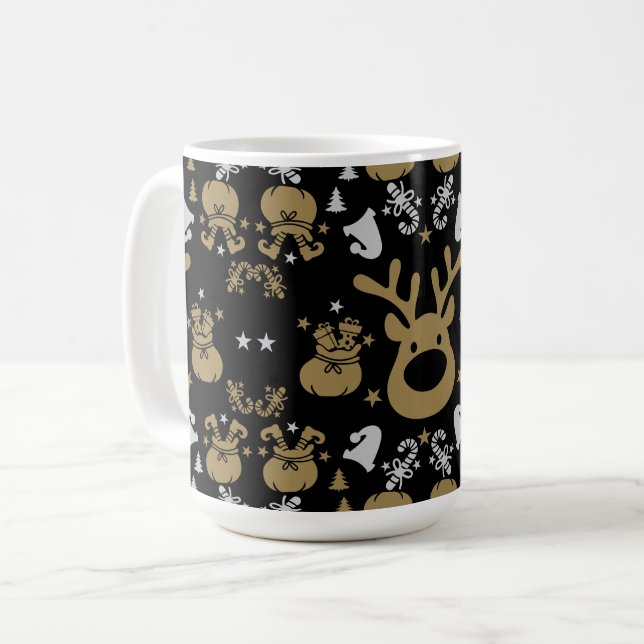 Caneca De Café Molho de Natal Elf (Frente Esquerda)