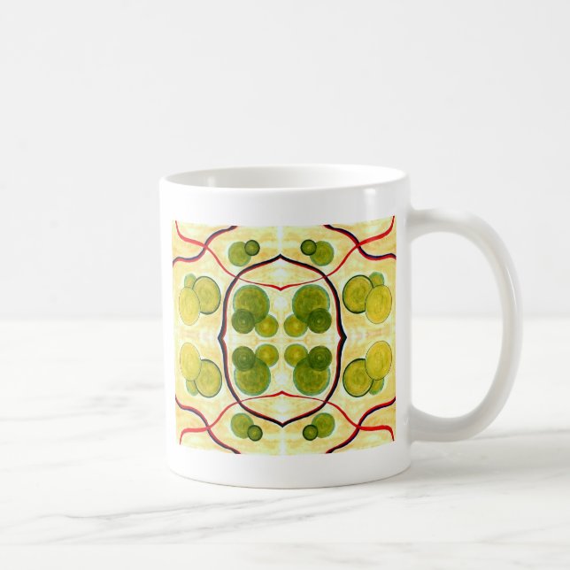 Caneca De Café Molho flutuante de creme verde (Direita)