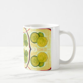 Caneca De Café Molho flutuante de creme verde