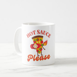 CANECA DE CAFÉ MOLHO PICANTE POR FAVOR - AMOR POR MOLHO PICANTE D