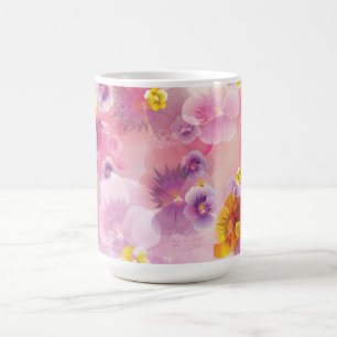 Caneca De Café Molhos de Flores de primavera