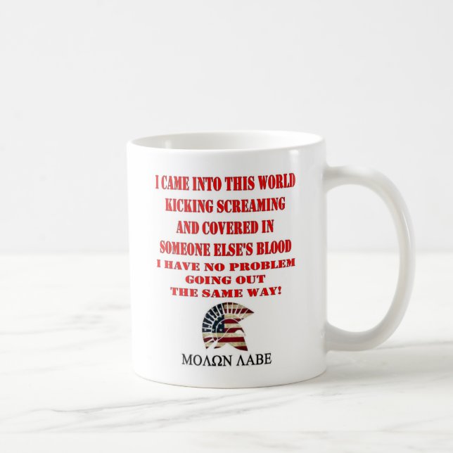 CANECA DE CAFÉ MOLON LABE (Direita)
