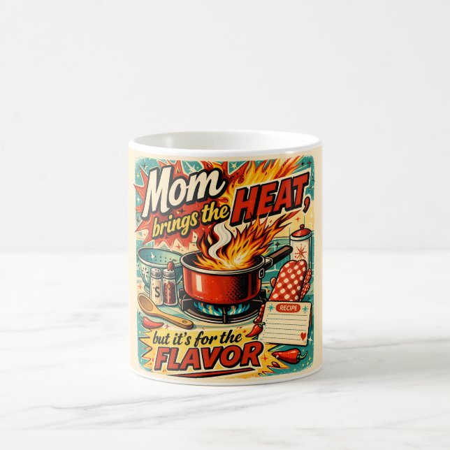 Caneca De Café Mom brings the heat - Mug (Centro)