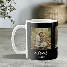 Caneca De Café Mom Established Modern Script 3 Photo