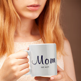 Caneca De Café Mom Established New Mom Gift
