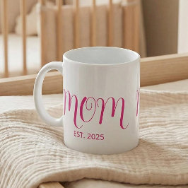 Caneca De Café Mom Established New Mom Gift Coffee Mug