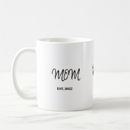 Caneca De Café Mom Established New Mom Gift Two-Toned Coffee Mug