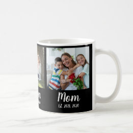 Caneca De Café Mom Established Script Black 3 Photo