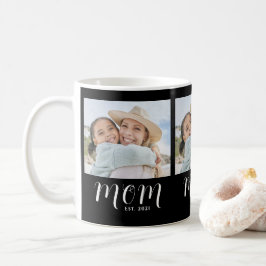 Caneca De Café Mom Established Script Black 3 Photo