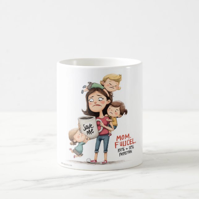 Caneca De Café Mom Fuel Needed: A Funny and Relatable  (Centro)