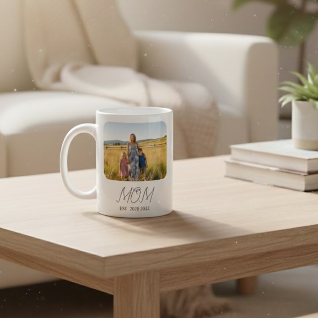 Caneca De Café MOM Mother's Day Photo (Criador carregado)