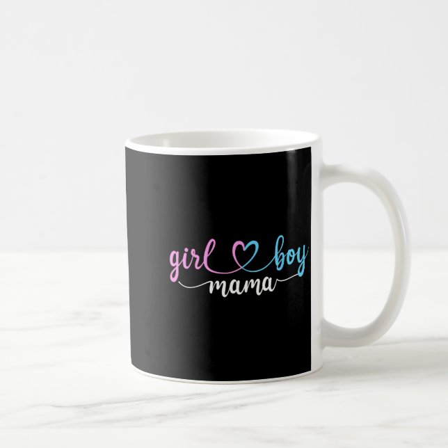 Caneca De Café Mom of both mama of boys and girls  (Direita)