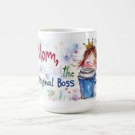 Caneca De Café Mom, the original Boss