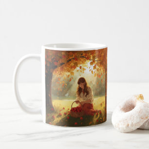 Caneca De Café Momento de Outono Dourado – Arte Caprichosa da Kin