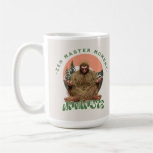 Caneca De Café Momento do Mestre Zen Namaste - Meditação do Pé Gr