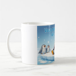Caneca De Café Momento Engraçado do Pinguim