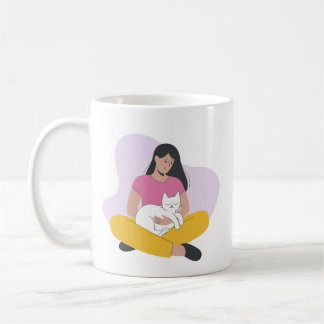 Caneca De Café Momentos Cozentos com Cat - Pet Lover Mug Bonitinh