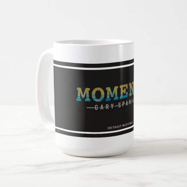 Caneca De Café Momentos ・ Detroit MusicMan ・ 15-oz Mug WHT (Frente Esquerda)
