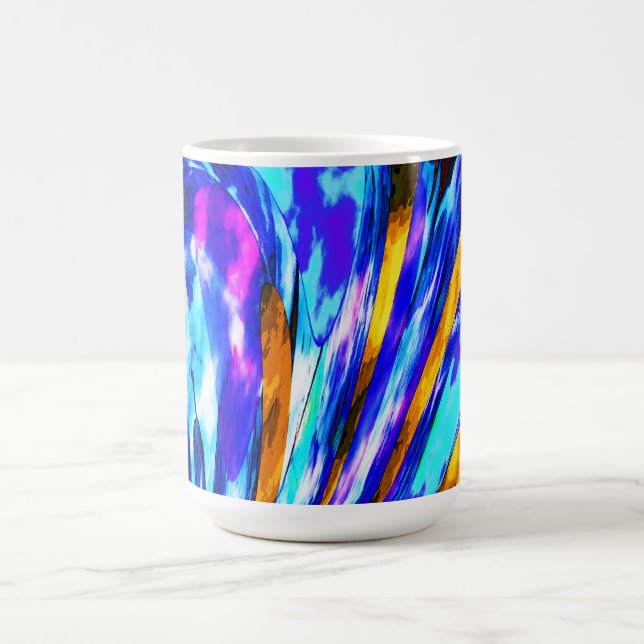 Caneca De Café Momentos sortudos arte decorativa (Centro)