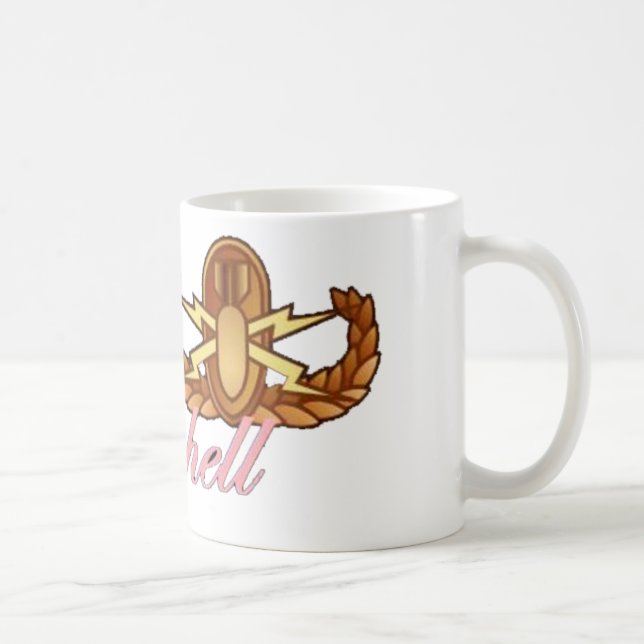 Caneca De Café momshell preto do eod (Direita)