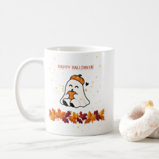 CANECA DE CAFÉ MON BEAU FANTOME D HALLOWEEN