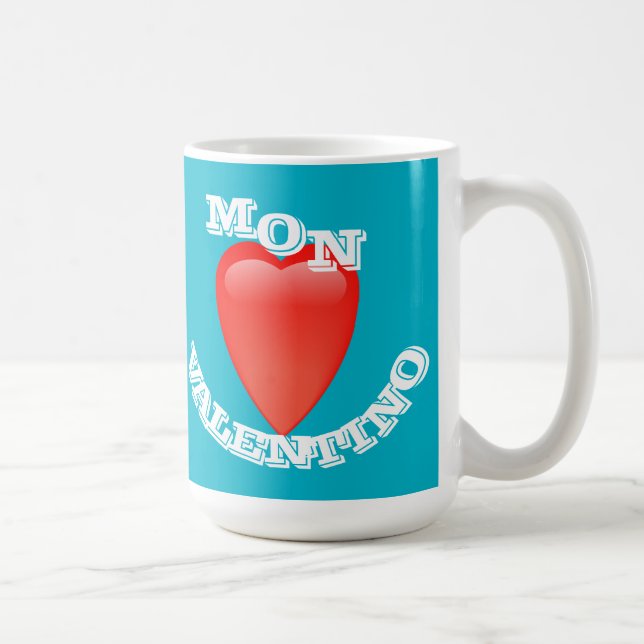 Caneca De Café Mon Valentino (Direita)