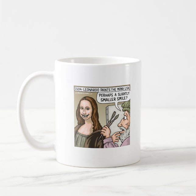 Caneca De Café Mona Lisa - dentes terríveis (Esquerda)