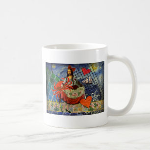 Caneca De Café Mona Lisa Diversão Zodíaco Caprichoso