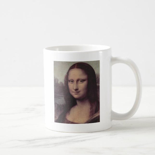Caneca De Café Mona Lisa enfrenta (Direita)