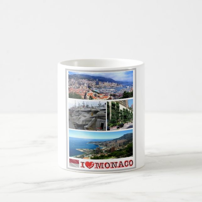 Caneca De Café Mônaco - Europa - Eu Amo - (Centro)