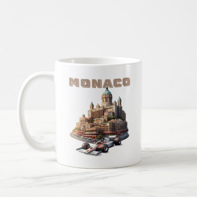 Caneca De Café Mônaco Monte Carlo (Esquerda)
