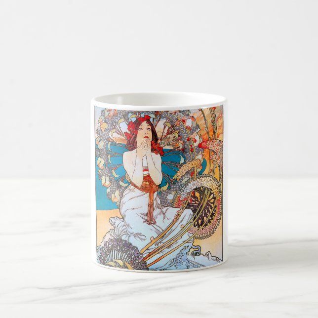Caneca De Café Mônaco, Monte-Carlo, Mucha (Centro)