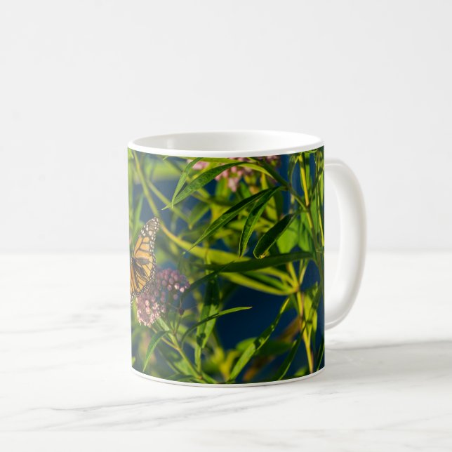 Caneca De Café Monarch E Milkweed Coffee Mug (Frente Esquerda)