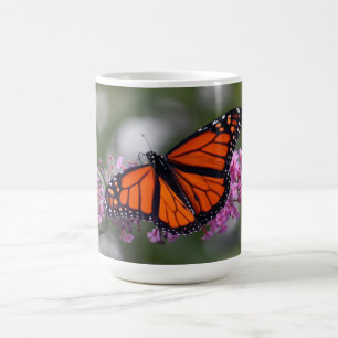 Caneca De Café Monarch Orange Butterfly Foto Floral