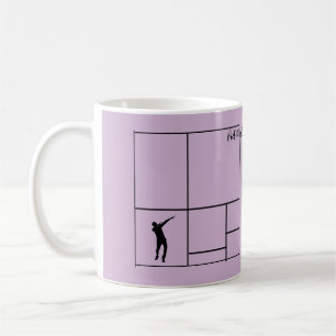 Caneca De Café Mondrian ama dançar