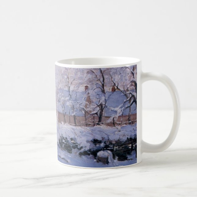 Caneca De Café Monet o Magpie (Direita)