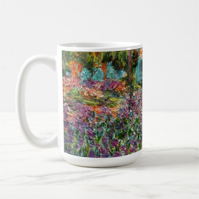 Caneca De Café Monet The Artist Garden at Giverny (Esquerda)
