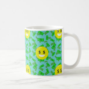 Caneca De Café money eyed emoji
