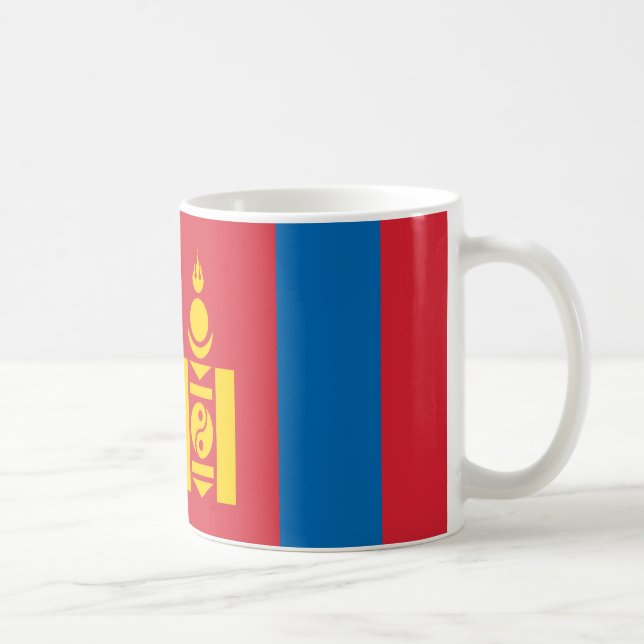 Caneca De Café Mongólia Sinalizador Cerâmico (Direita)