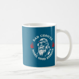 Caneca De Café Monkey Bad Choices Make Good Stories (on Back) 