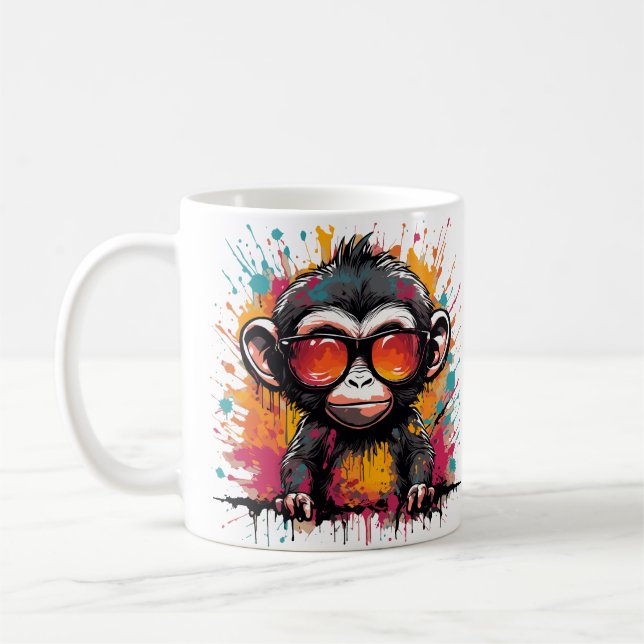 Caneca De Café Monkey Businnes - Affe tasse design (Esquerda)