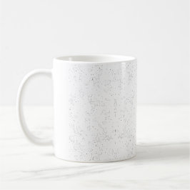 Caneca De Café Monochrome Floral Pattern – Elegant Seamless Art