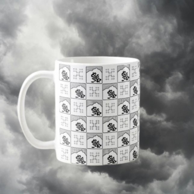 Caneca De Café Monocromático (Criador carregado)