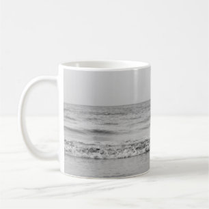 Caneca De Café Monocromo Oceano Atlântico Bliss 1 #ocean #art