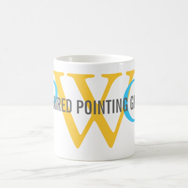 Caneca De Café Monograma apontar Griffon Wirehaired (Centro)