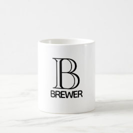 Caneca De Café Monograma Clássico de Café Mug