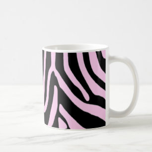 Caneca De Café Monograma cor-de-rosa-zebra da Trendy